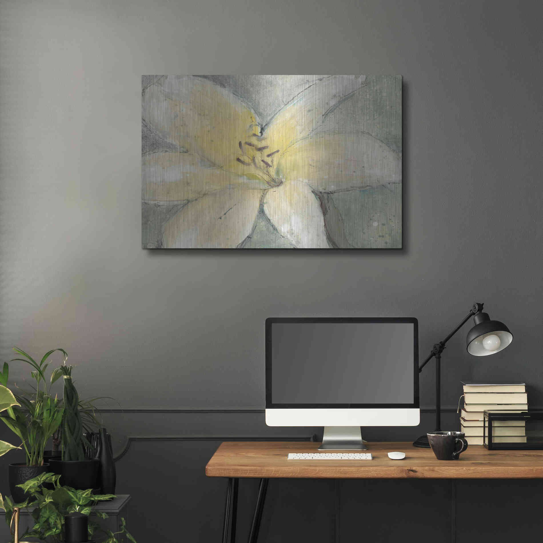 Luxe Metal Art 'Floral Spirit III' by Tim O'Toole, Metal Wall Art,36x24