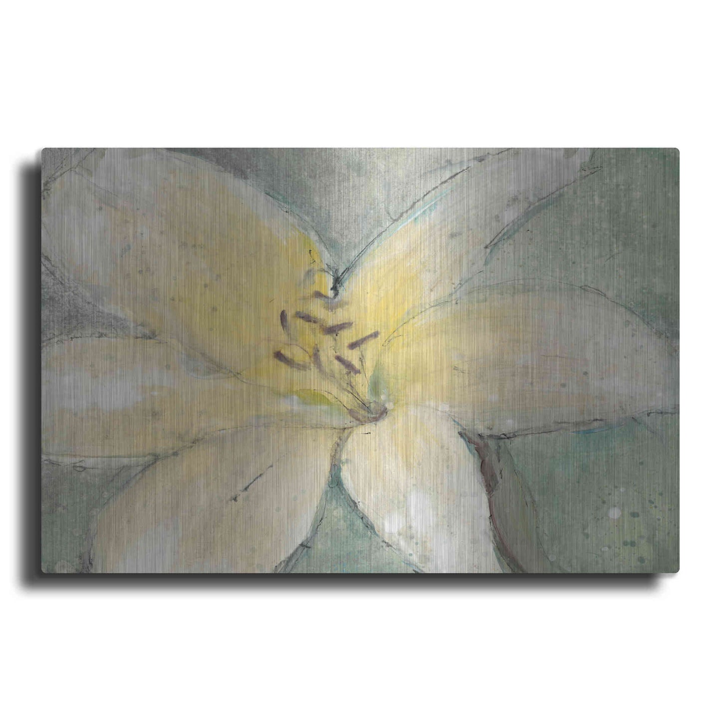 Luxe Metal Art 'Floral Spirit III' by Tim O'Toole, Metal Wall Art