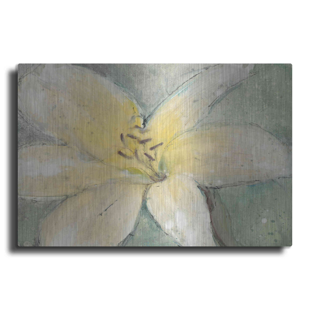 Luxe Metal Art 'Floral Spirit III' by Tim O'Toole, Metal Wall Art