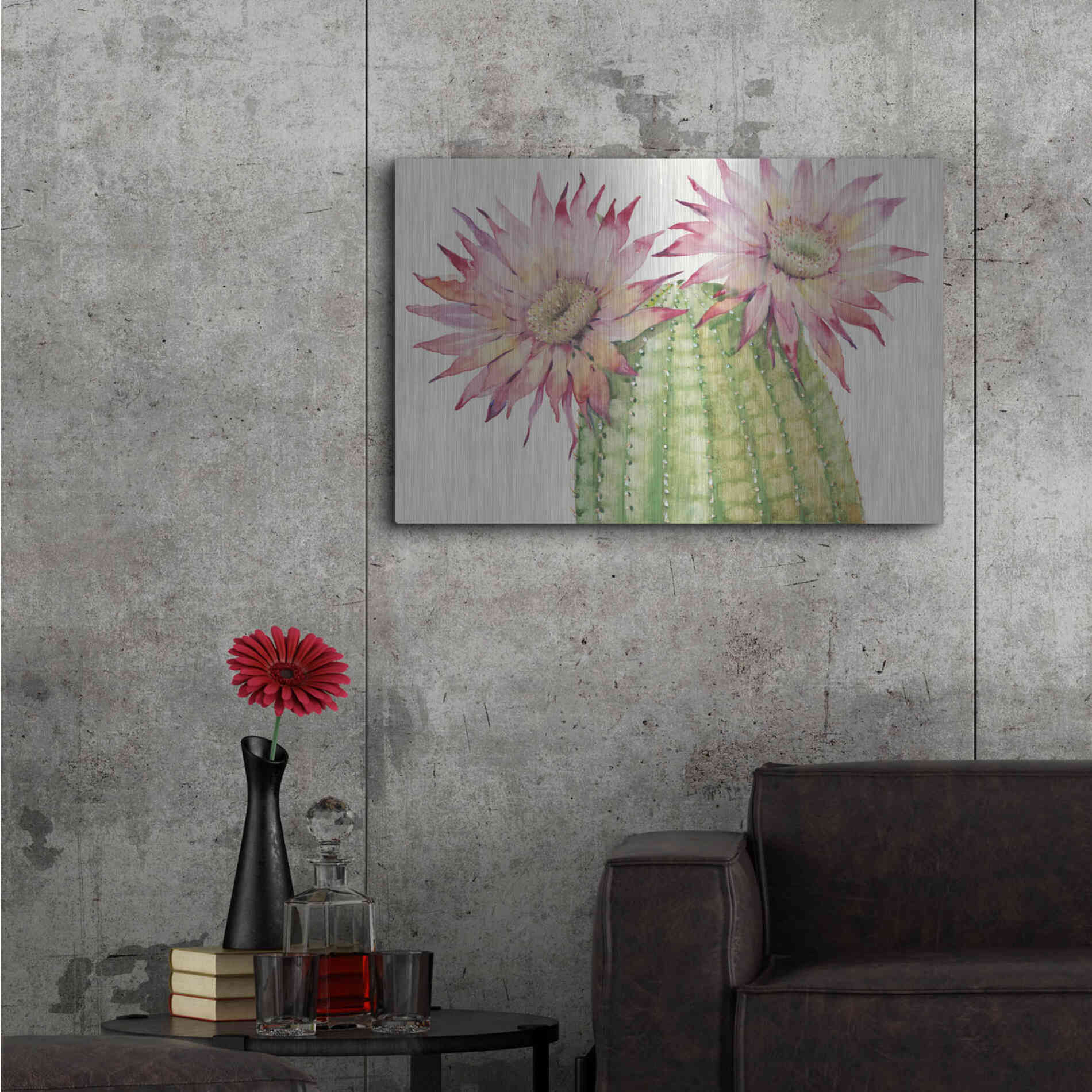 Luxe Metal Art 'Desert Blossoms II' by Tim O'Toole, Metal Wall Art,36x24