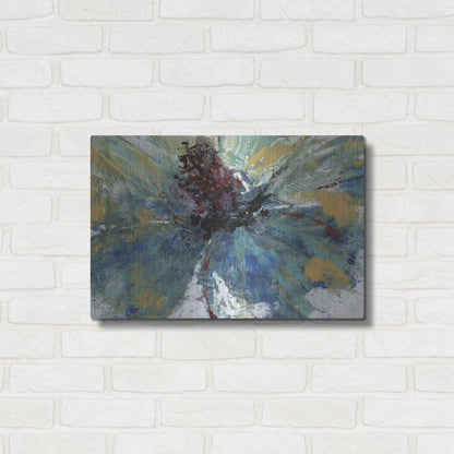 Luxe Metal Art 'Blue Splash I' by Tim O'Toole, Metal Wall Art,24x16