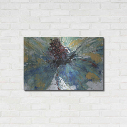 Luxe Metal Art 'Blue Splash I' by Tim O'Toole, Metal Wall Art,36x24