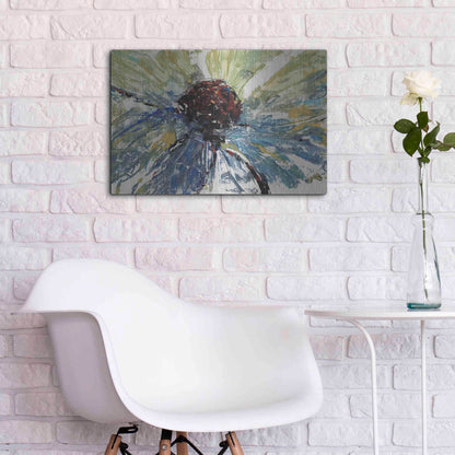 Luxe Metal Art 'Blue Splash II' by Tim O'Toole, Metal Wall Art,24x16