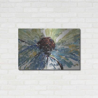 Luxe Metal Art 'Blue Splash II' by Tim O'Toole, Metal Wall Art,36x24