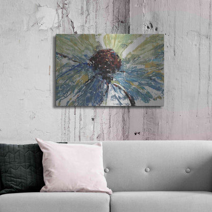Luxe Metal Art 'Blue Splash II' by Tim O'Toole, Metal Wall Art,36x24