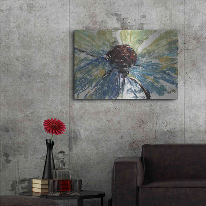 Luxe Metal Art 'Blue Splash II' by Tim O'Toole, Metal Wall Art,36x24