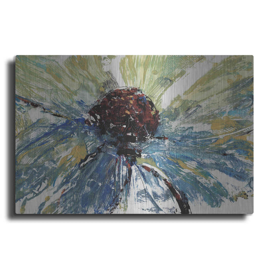 Luxe Metal Art 'Blue Splash II' by Tim O'Toole, Metal Wall Art