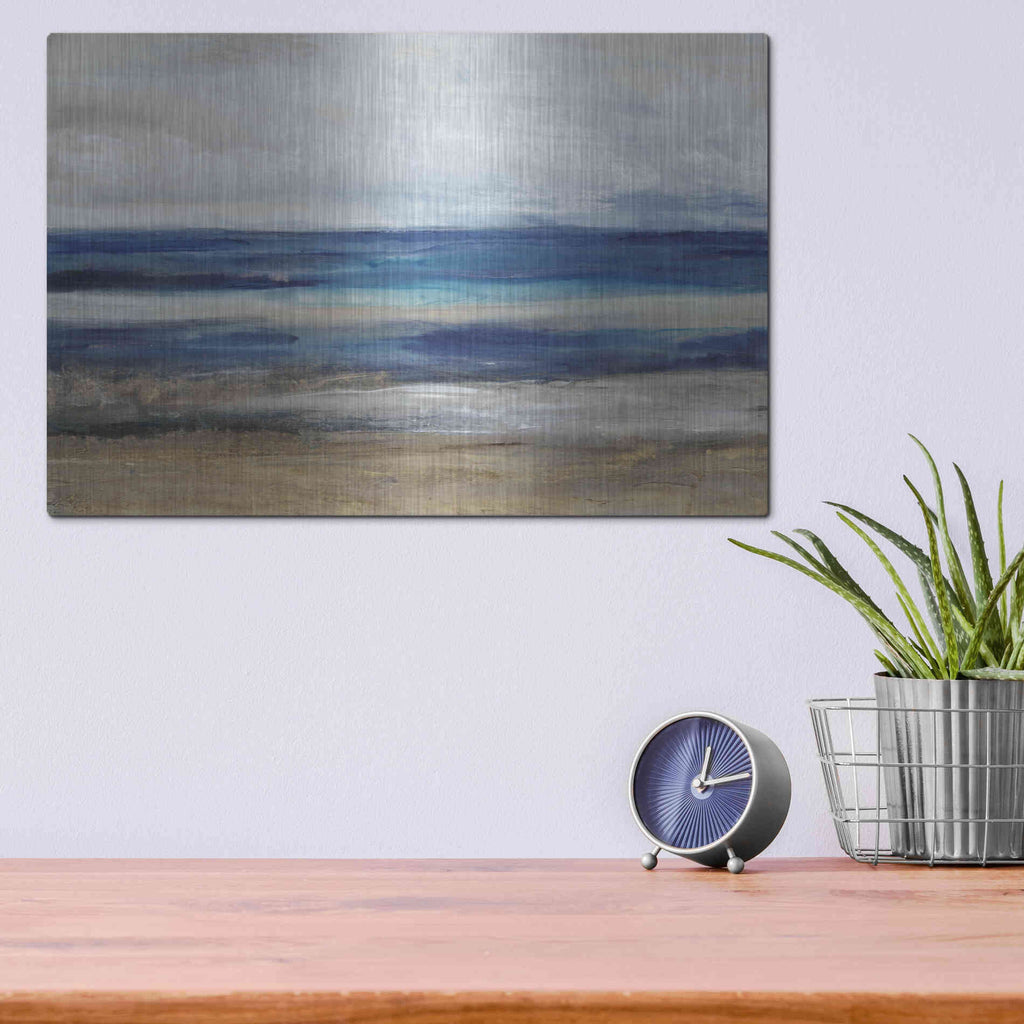 Luxe Metal Art 'Movement I' by Tim O'Toole, Metal Wall Art,16x12