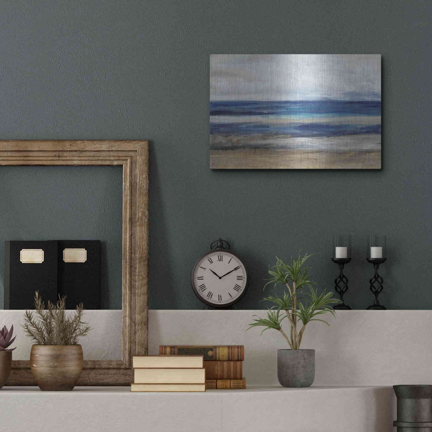 Luxe Metal Art 'Movement I' by Tim O'Toole, Metal Wall Art,16x12