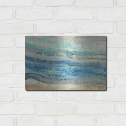 Luxe Metal Art 'Ocean Waves' by Albena Hristova, Metal Wall Art,16x12