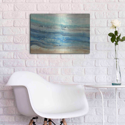 Luxe Metal Art 'Ocean Waves' by Albena Hristova, Metal Wall Art,24x16