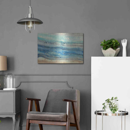 Luxe Metal Art 'Ocean Waves' by Albena Hristova, Metal Wall Art,24x16
