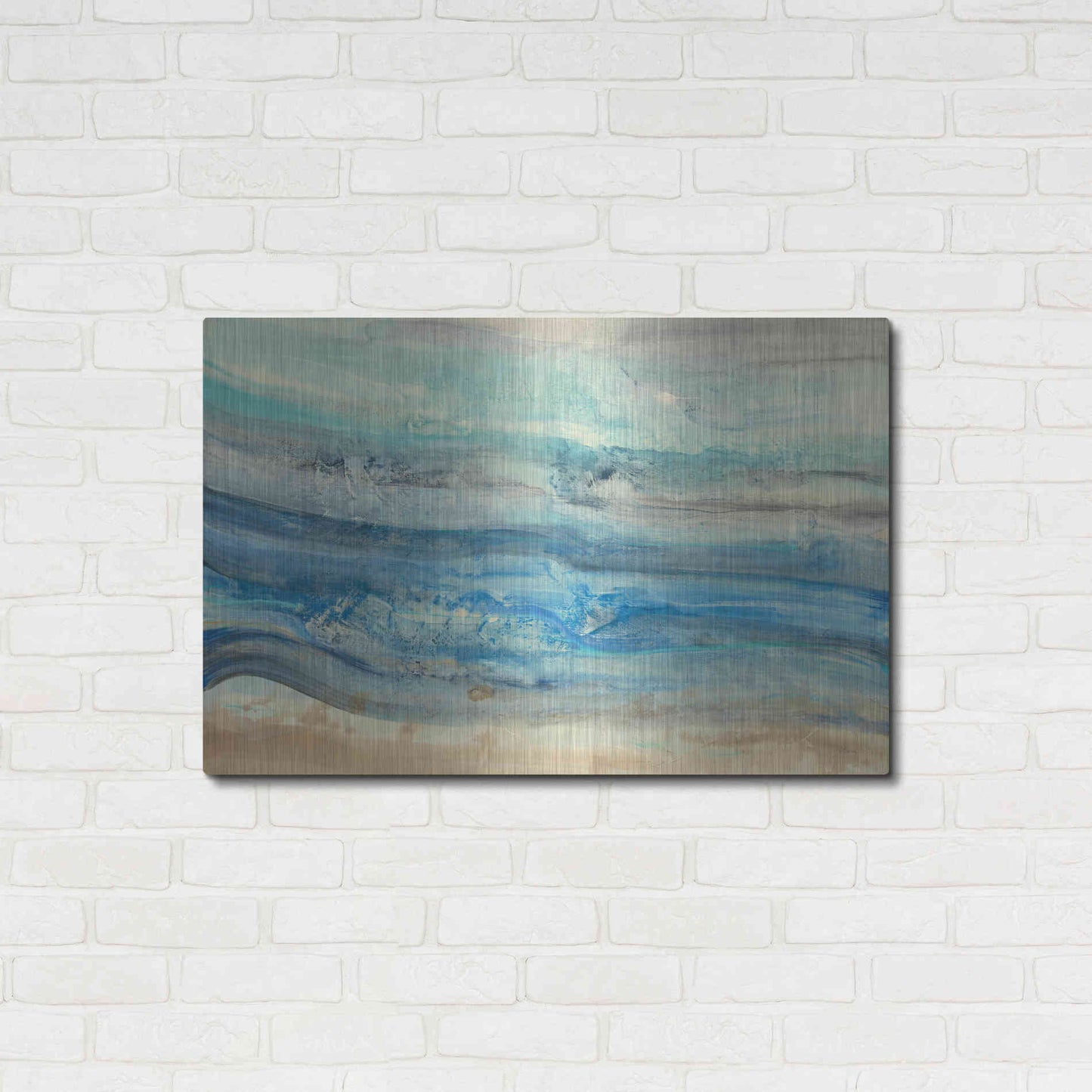 Luxe Metal Art 'Ocean Waves' by Albena Hristova, Metal Wall Art,36x24