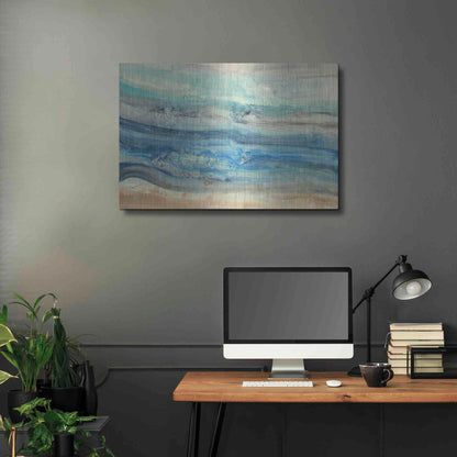 Luxe Metal Art 'Ocean Waves' by Albena Hristova, Metal Wall Art,36x24