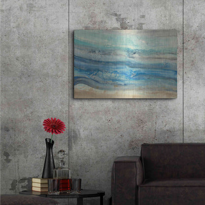 Luxe Metal Art 'Ocean Waves' by Albena Hristova, Metal Wall Art,36x24