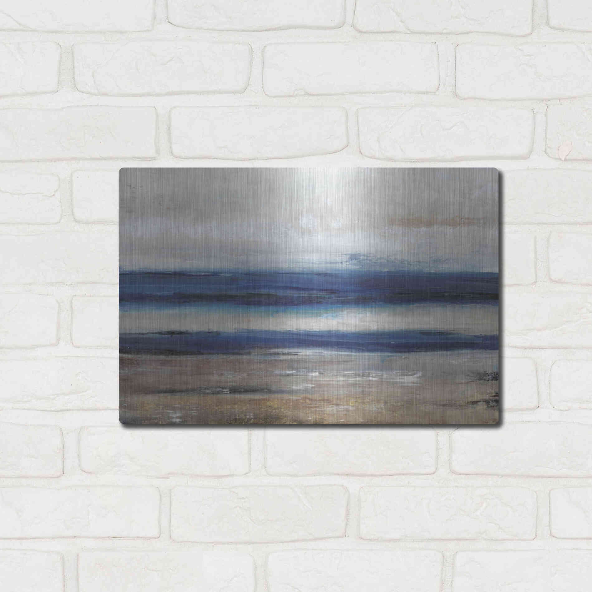 Luxe Metal Art 'Movement II' by Tim O'Toole, Metal Wall Art,16x12