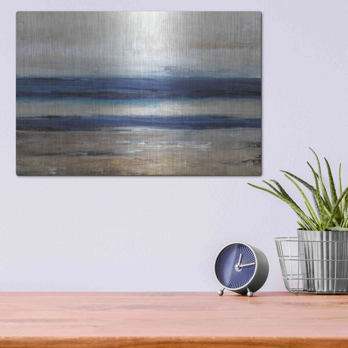 Luxe Metal Art 'Movement II' by Tim O'Toole, Metal Wall Art,16x12