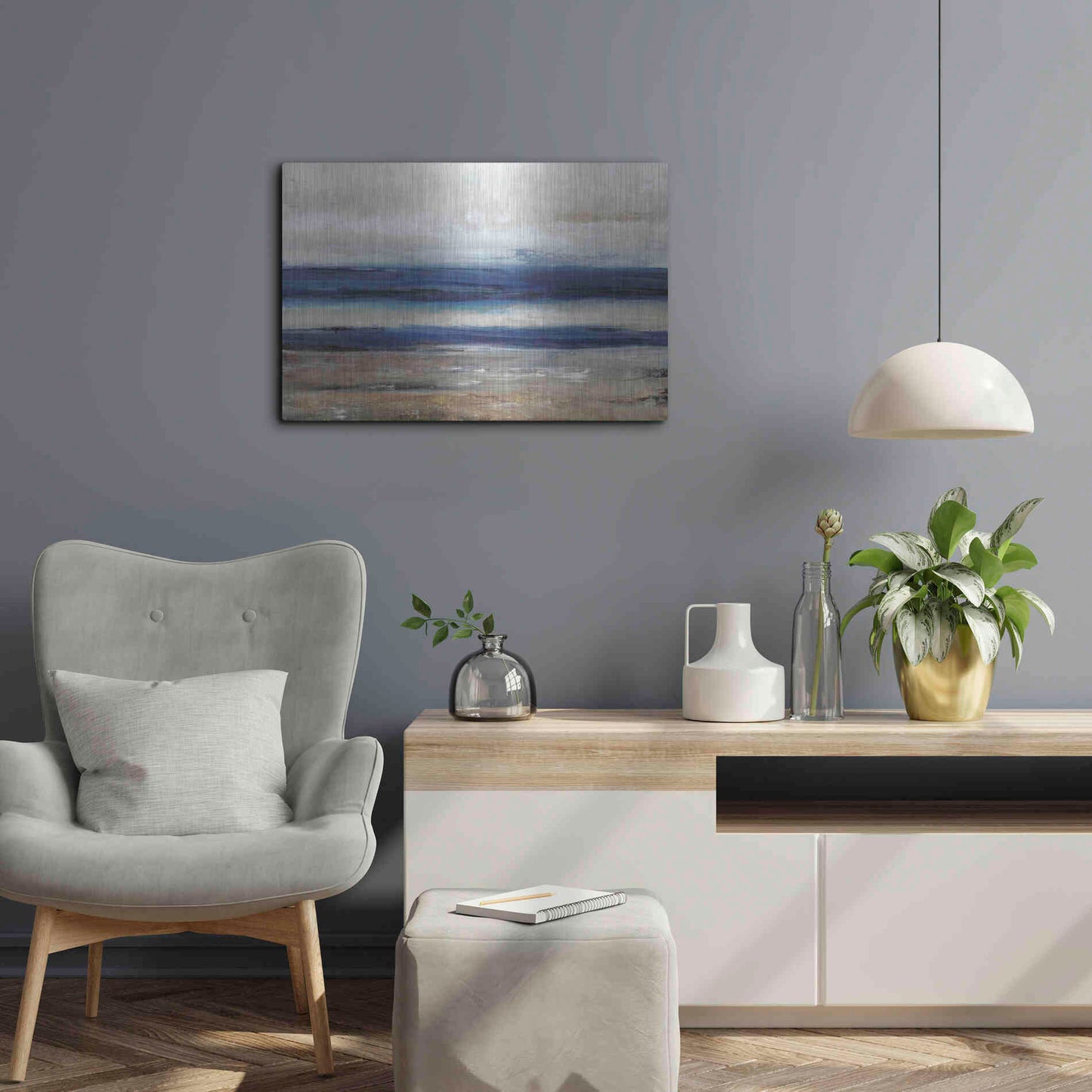 Luxe Metal Art 'Movement II' by Tim O'Toole, Metal Wall Art,24x16