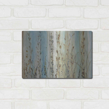 Luxe Metal Art 'Ombre Floral I' by Tim O'Toole, Metal Wall Art,16x12