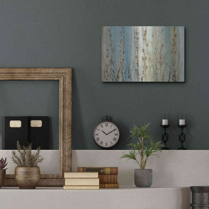 Luxe Metal Art 'Ombre Floral I' by Tim O'Toole, Metal Wall Art,16x12