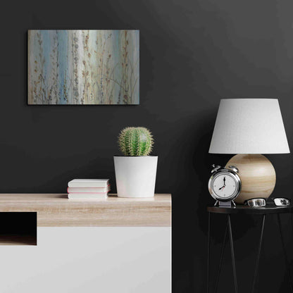 Luxe Metal Art 'Ombre Floral I' by Tim O'Toole, Metal Wall Art,24x16