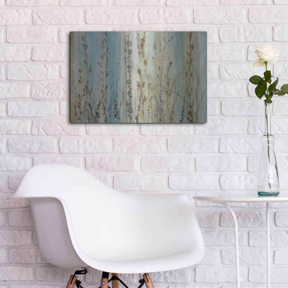 Luxe Metal Art 'Ombre Floral I' by Tim O'Toole, Metal Wall Art,24x16