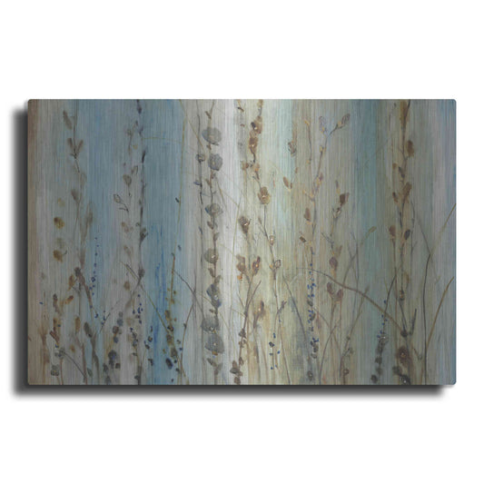 Luxe Metal Art 'Ombre Floral I' by Tim O'Toole, Metal Wall Art
