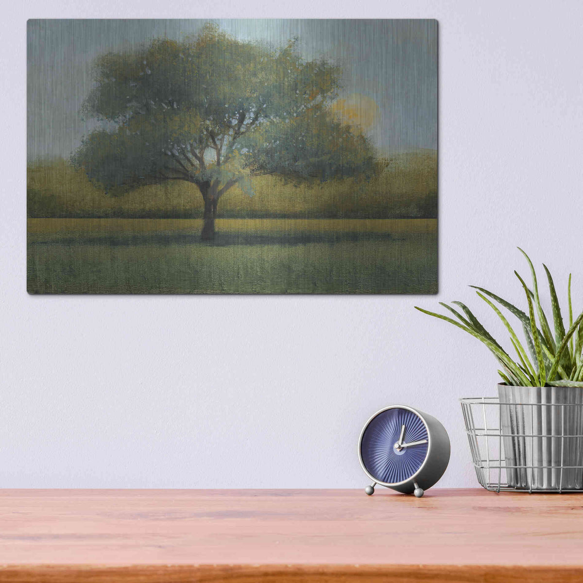 Luxe Metal Art 'Sunrise I' by Tim O'Toole, Metal Wall Art,16x12