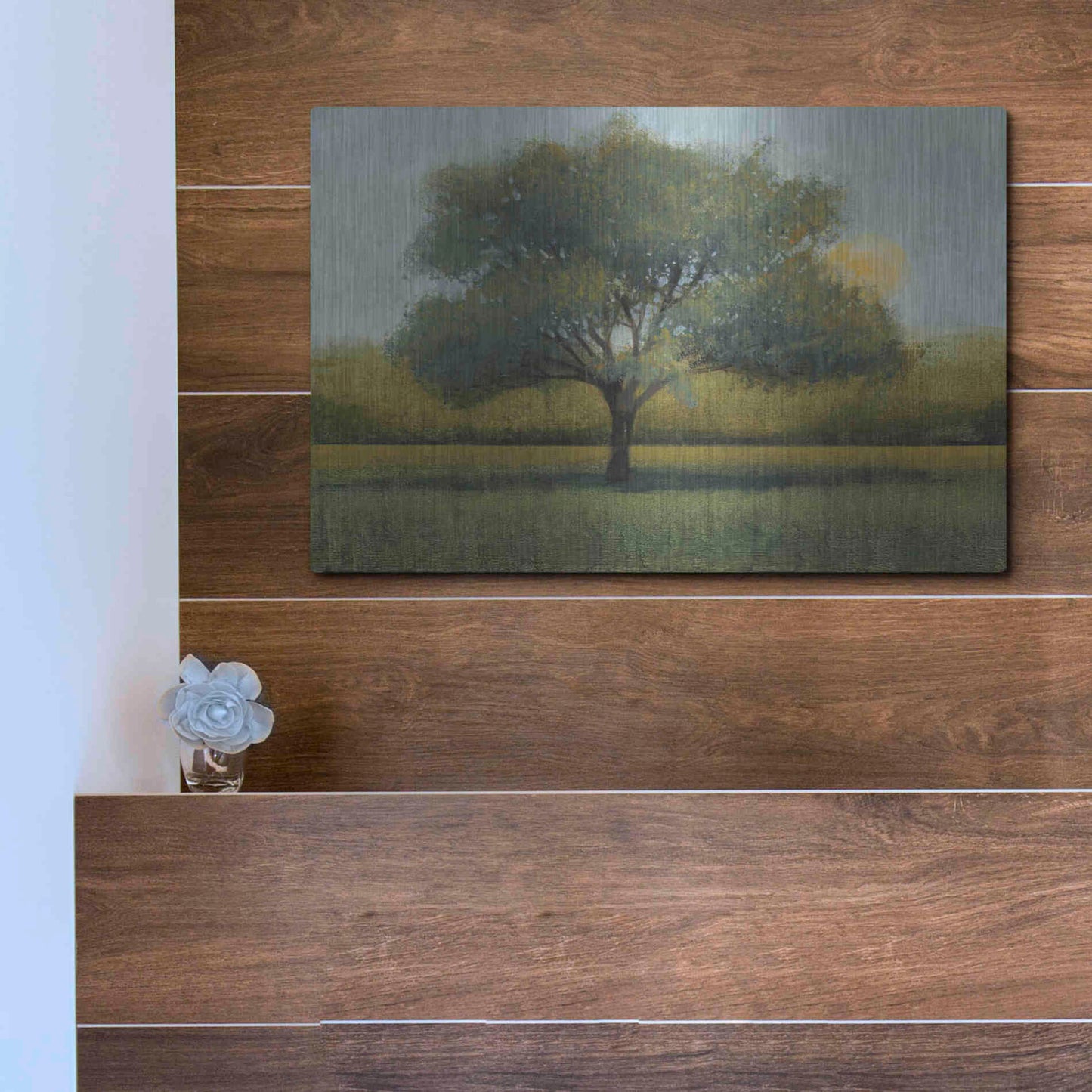 Luxe Metal Art 'Sunrise I' by Tim O'Toole, Metal Wall Art,16x12