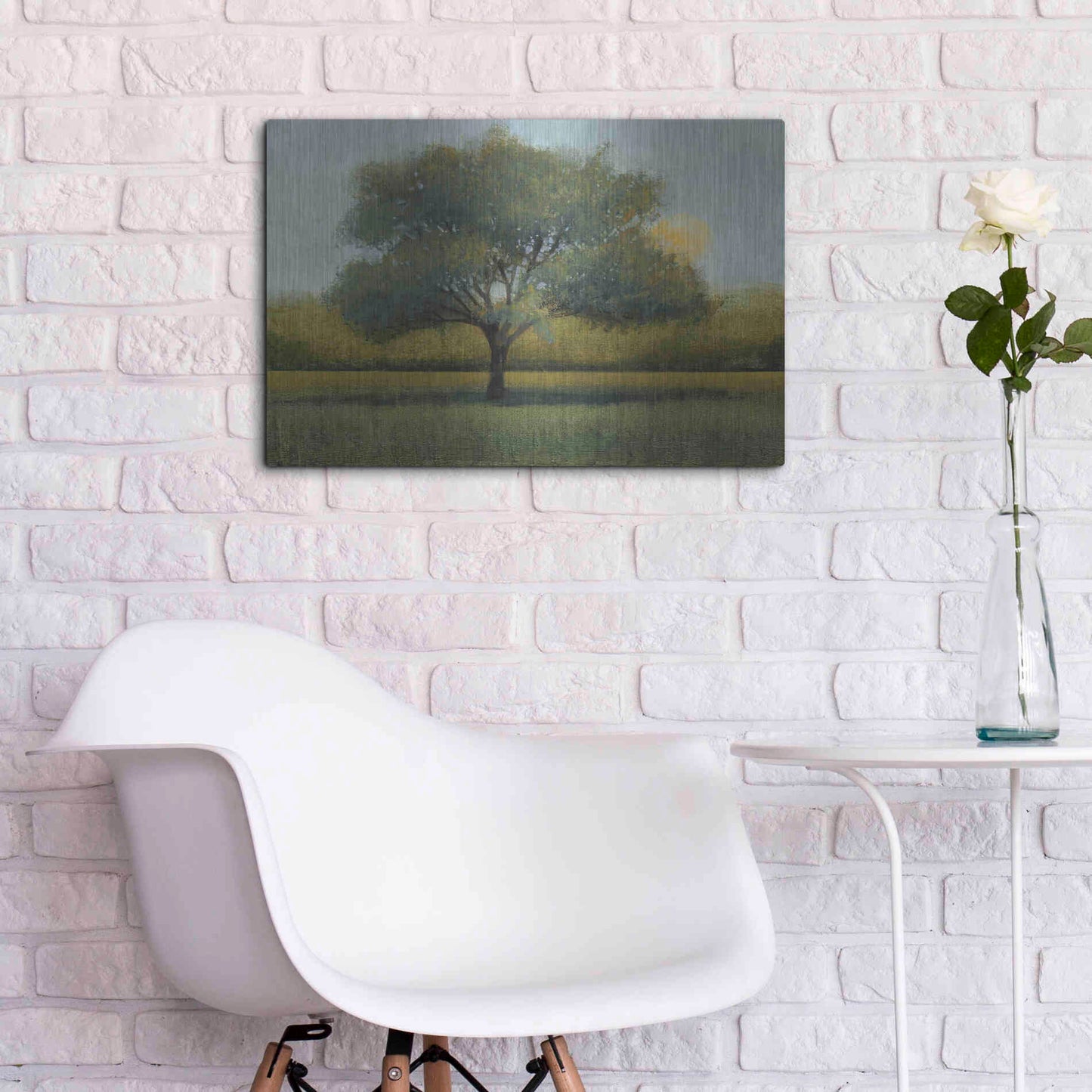 Luxe Metal Art 'Sunrise I' by Tim O'Toole, Metal Wall Art,24x16