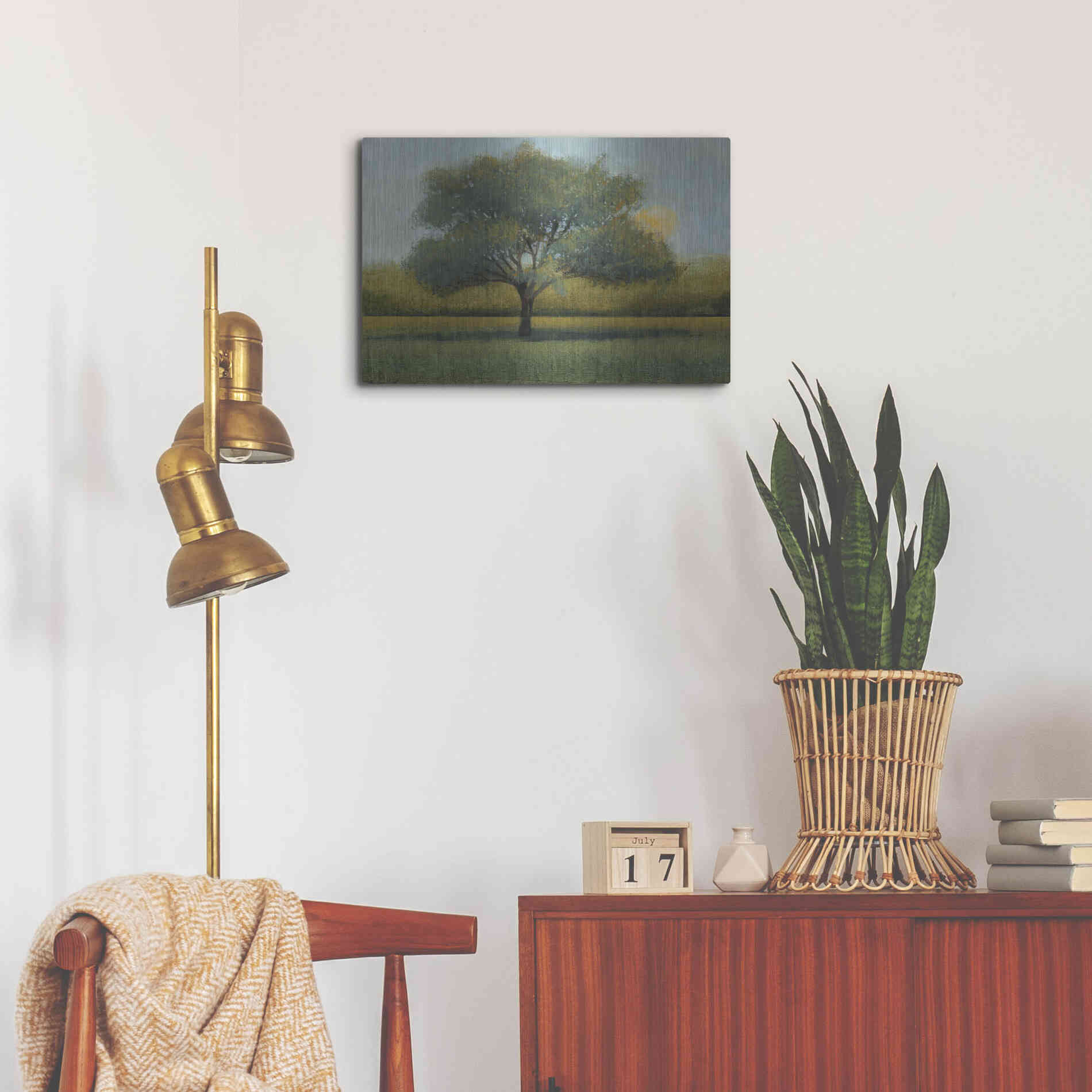 Luxe Metal Art 'Sunrise I' by Tim O'Toole, Metal Wall Art,24x16