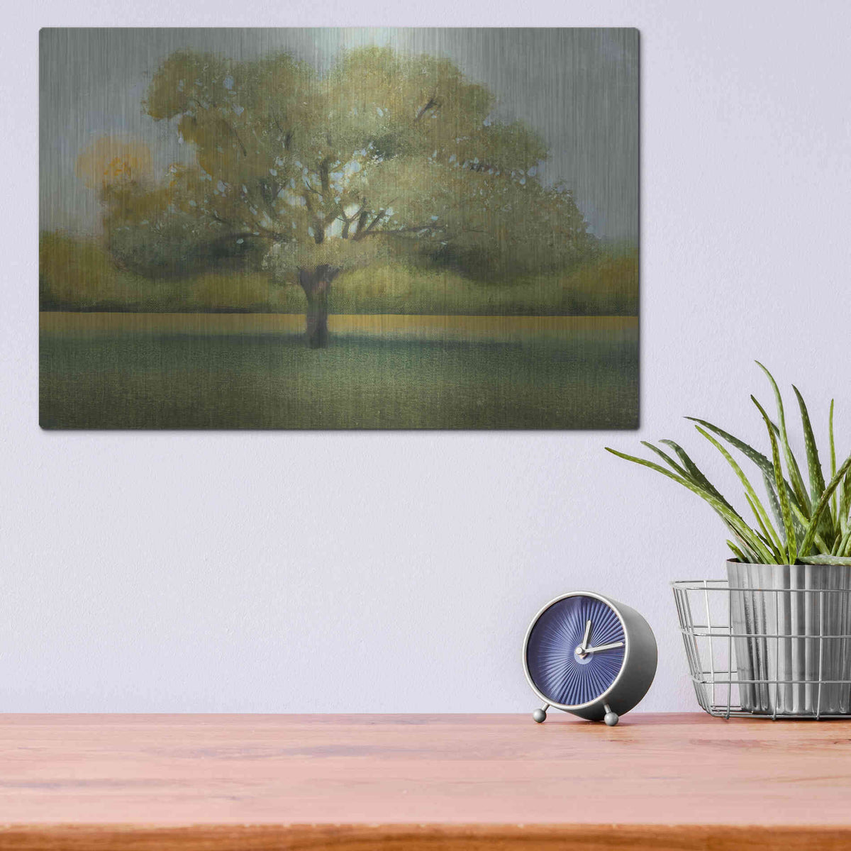 Luxe Metal Art 'Sunrise II' by Tim O'Toole, Metal Wall Art,16x12