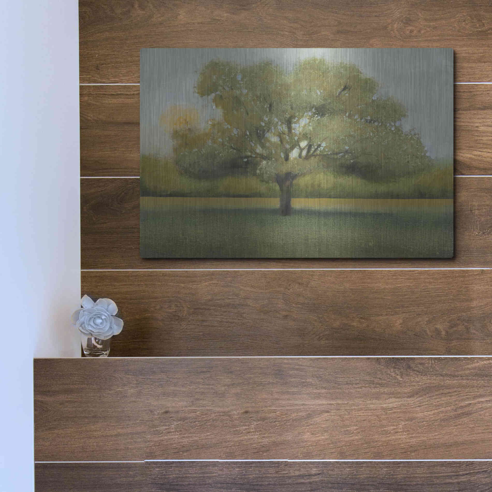 Luxe Metal Art 'Sunrise II' by Tim O'Toole, Metal Wall Art,16x12