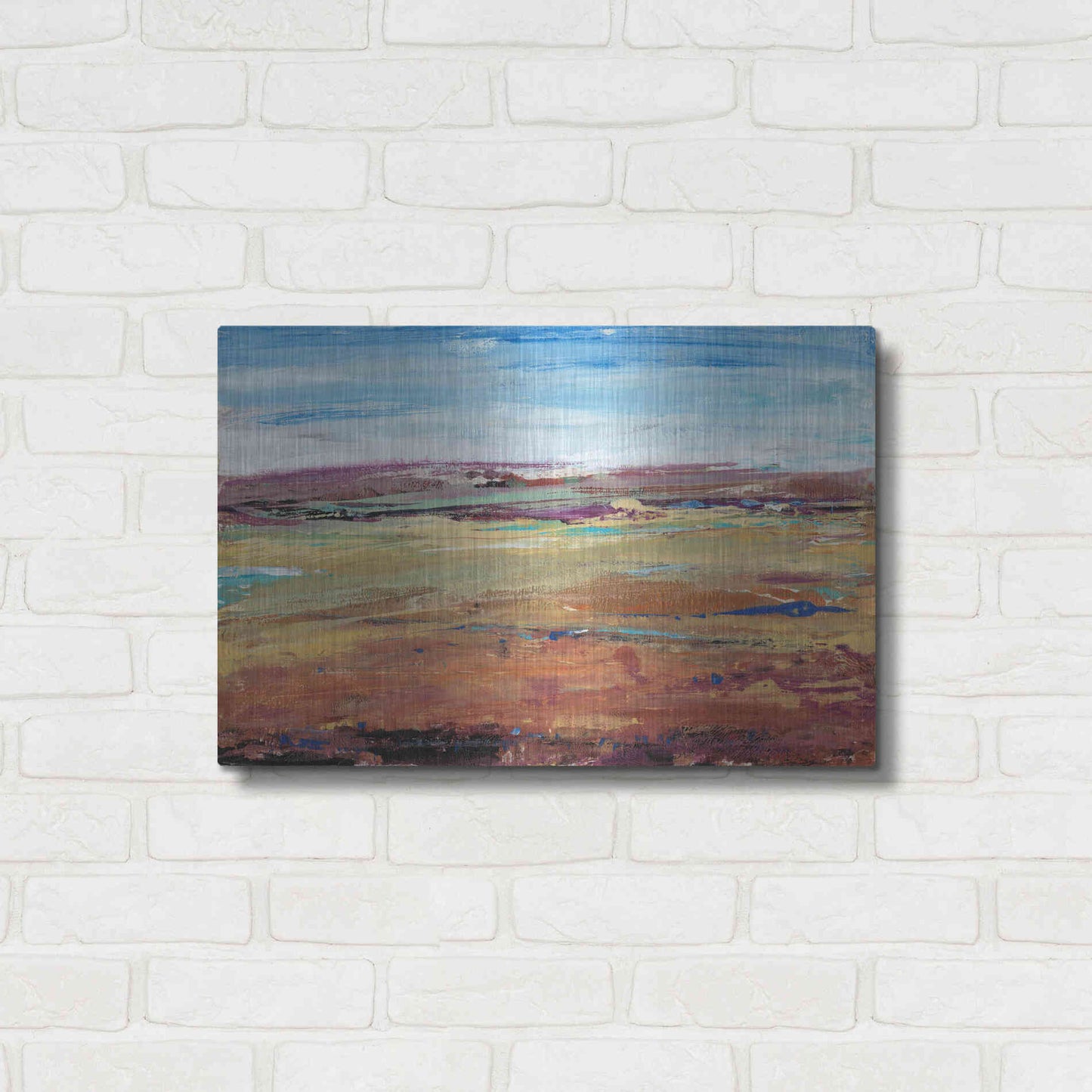 Luxe Metal Art 'Terra Vista I' by Tim O'Toole, Metal Wall Art,24x16