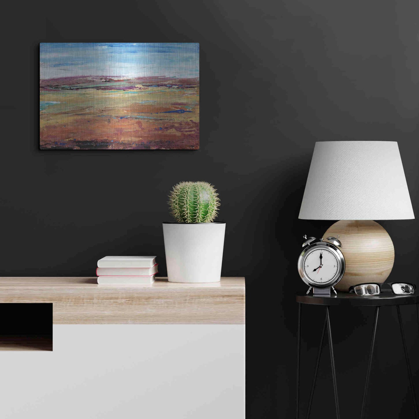 Luxe Metal Art 'Terra Vista I' by Tim O'Toole, Metal Wall Art,24x16