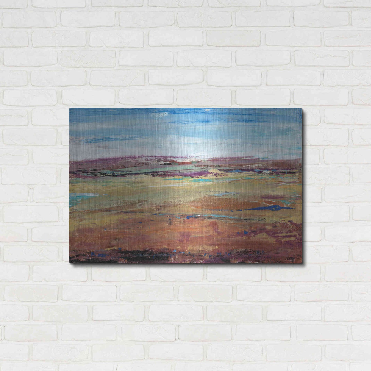 Luxe Metal Art 'Terra Vista I' by Tim O'Toole, Metal Wall Art,36x24
