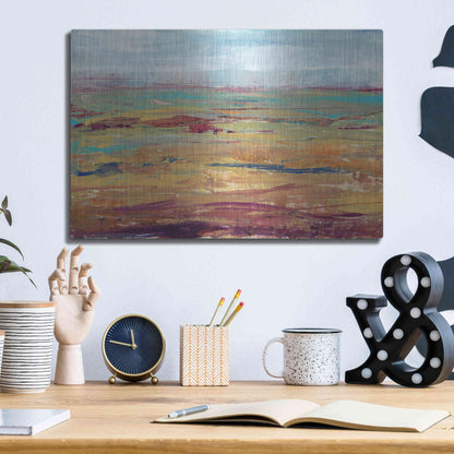 Luxe Metal Art 'Terra Vista II' by Tim O'Toole, Metal Wall Art,16x12