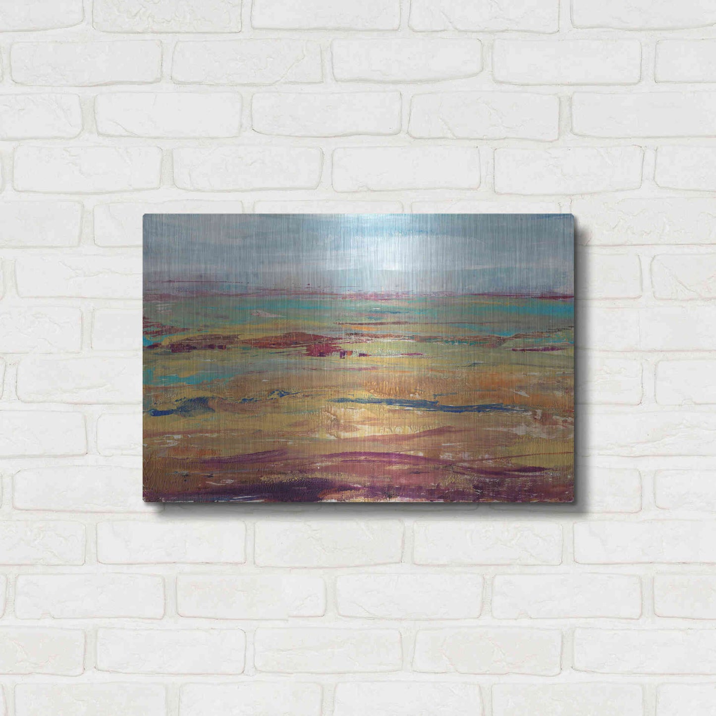 Luxe Metal Art 'Terra Vista II' by Tim O'Toole, Metal Wall Art,24x16