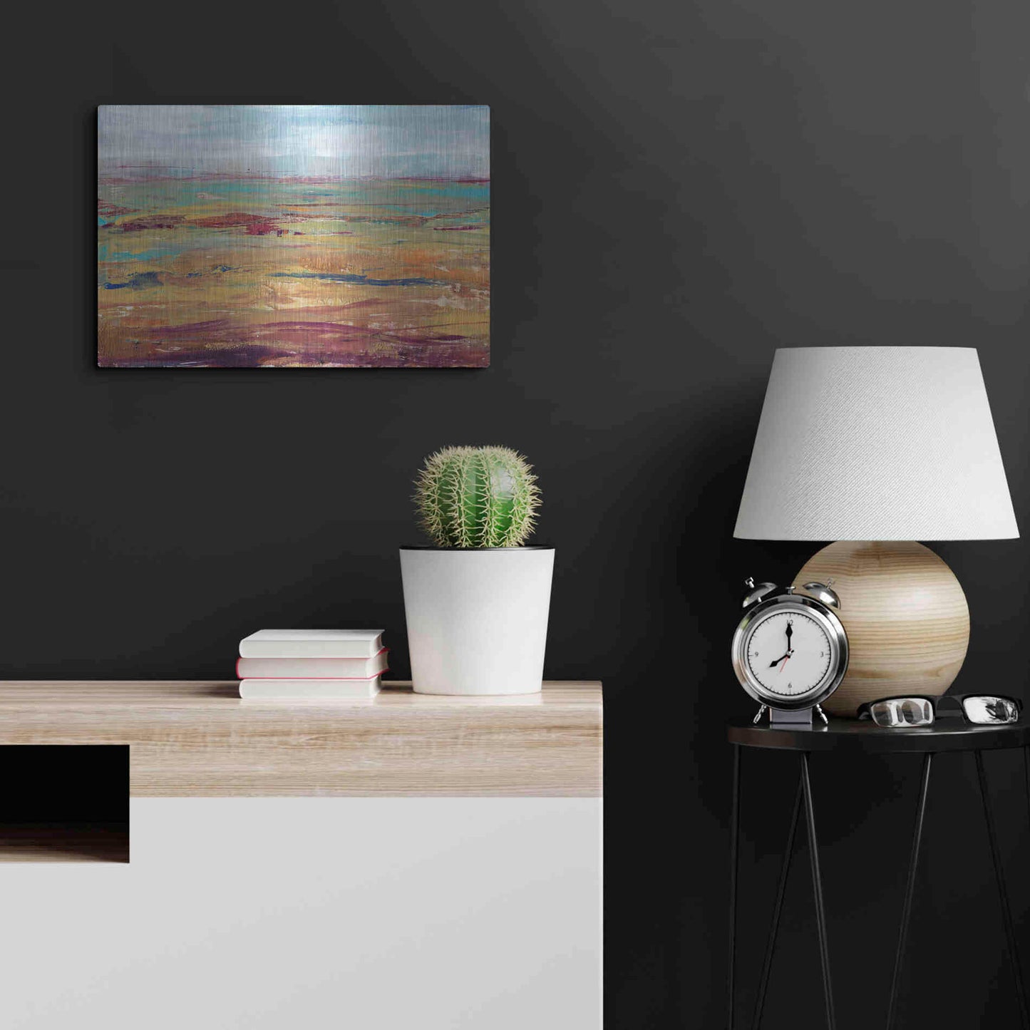 Luxe Metal Art 'Terra Vista II' by Tim O'Toole, Metal Wall Art,24x16