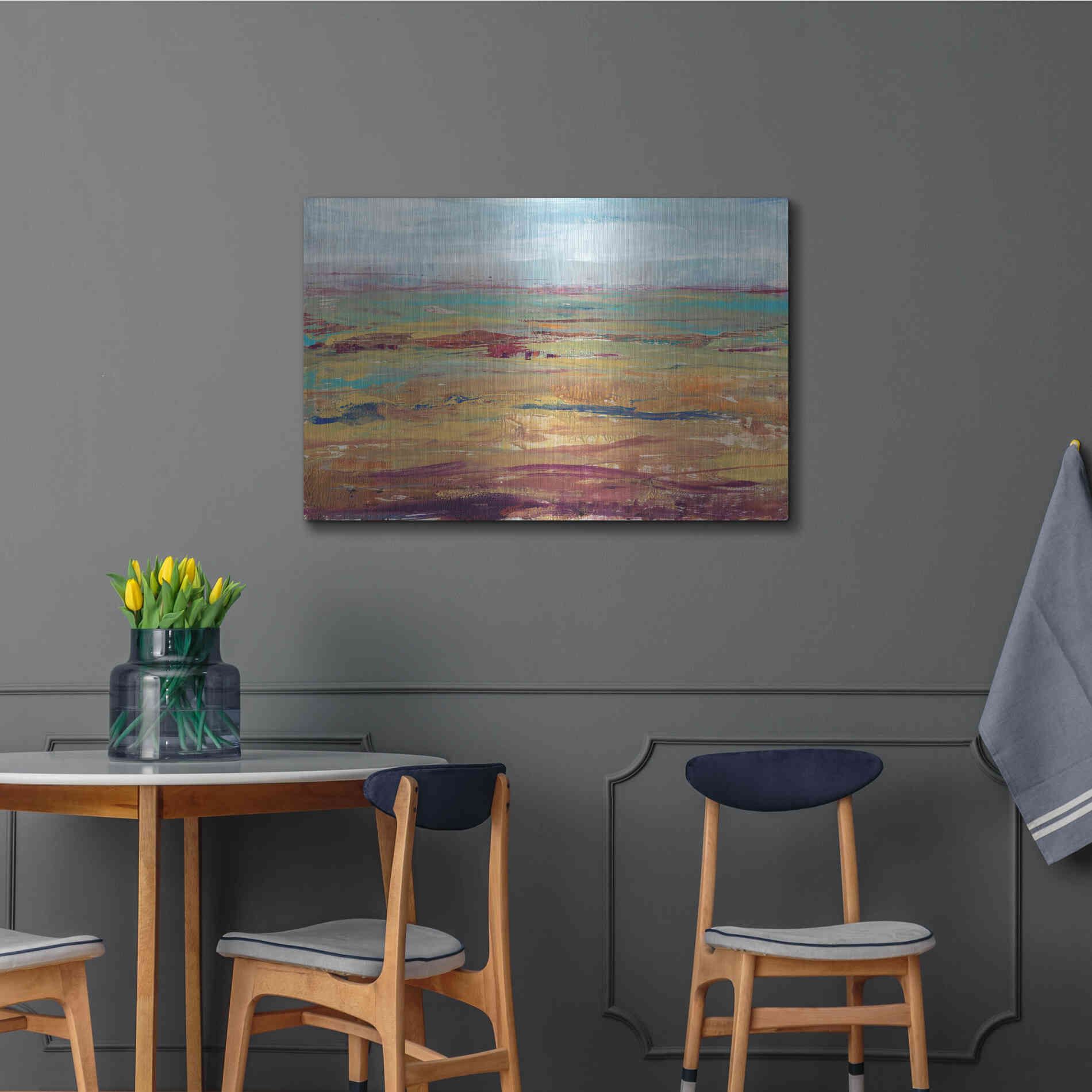 Luxe Metal Art 'Terra Vista II' by Tim O'Toole, Metal Wall Art,36x24
