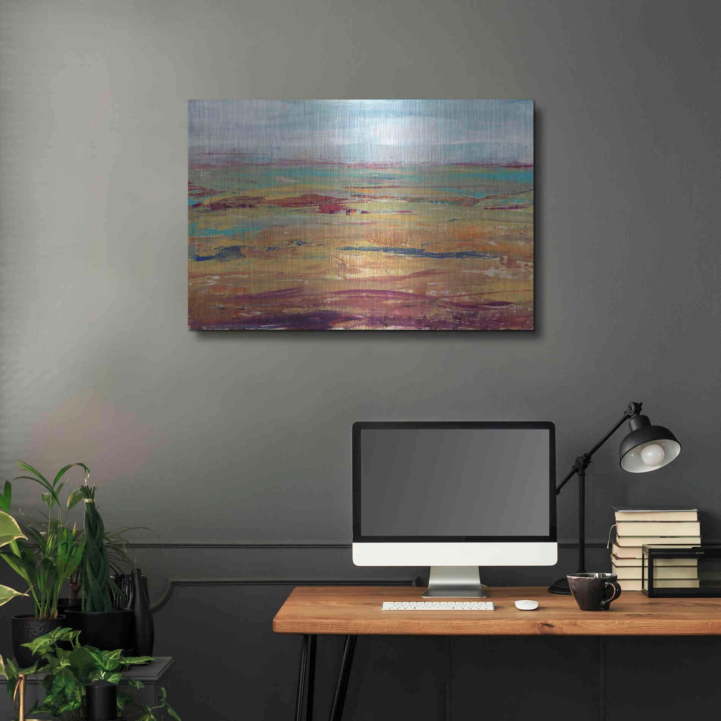 Luxe Metal Art 'Terra Vista II' by Tim O'Toole, Metal Wall Art,36x24