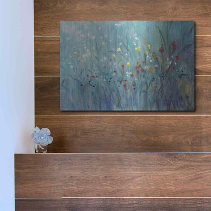 Luxe Metal Art 'Blue Vision I' by Tim O'Toole, Metal Wall Art,16x12