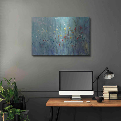 Luxe Metal Art 'Blue Vision I' by Tim O'Toole, Metal Wall Art,36x24