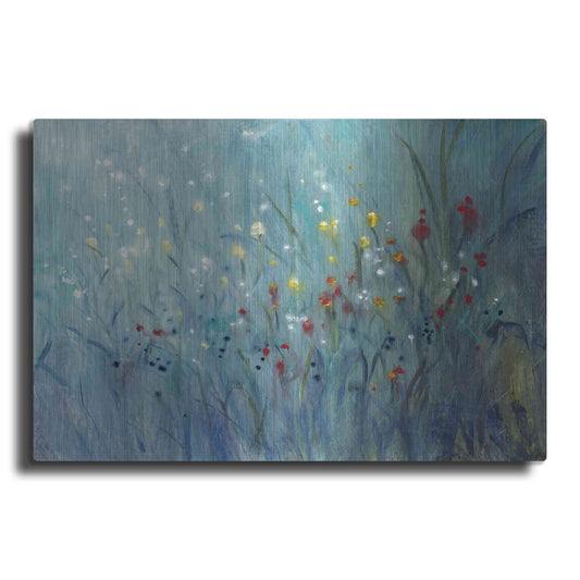 Luxe Metal Art 'Blue Vision I' by Tim O'Toole, Metal Wall Art