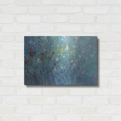 Luxe Metal Art 'Blue Vision II' by Tim O'Toole, Metal Wall Art,24x16