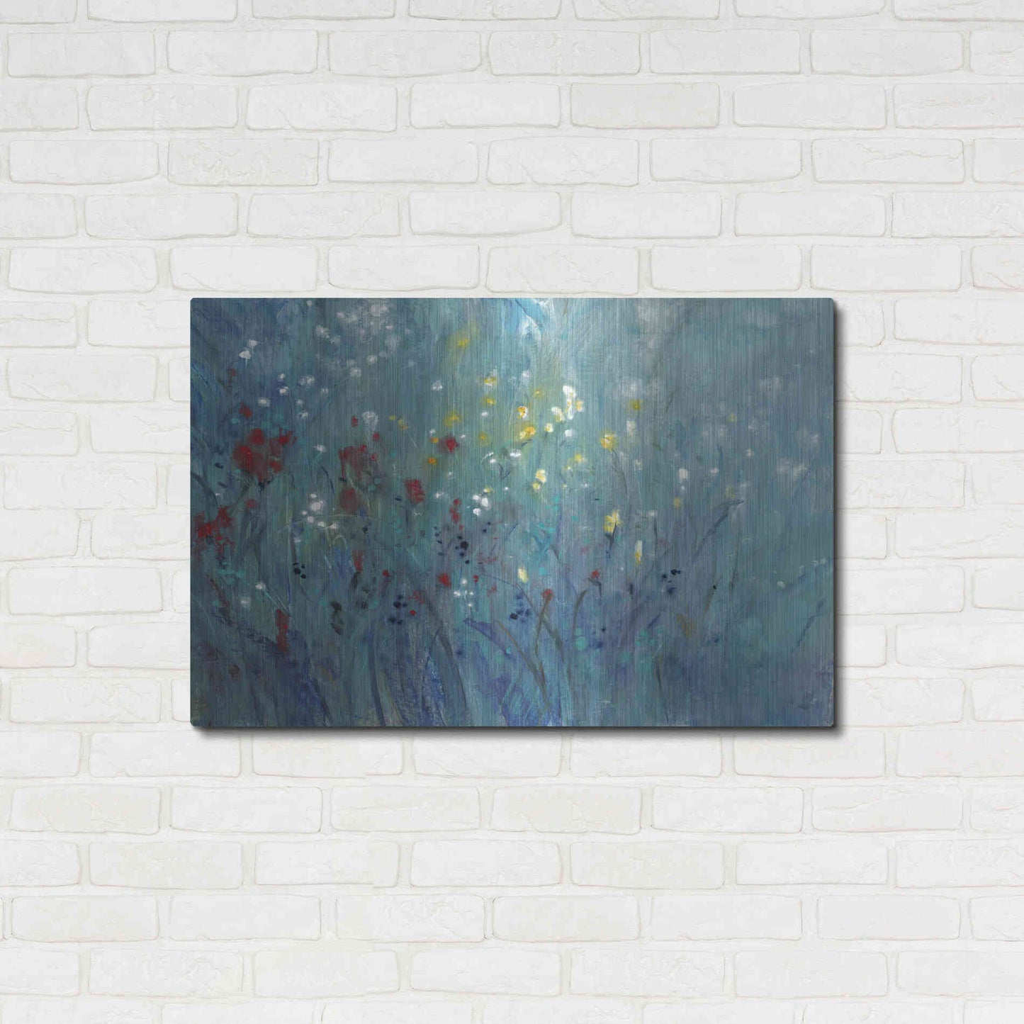 Luxe Metal Art 'Blue Vision II' by Tim O'Toole, Metal Wall Art,36x24