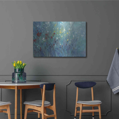 Luxe Metal Art 'Blue Vision II' by Tim O'Toole, Metal Wall Art,36x24