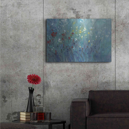 Luxe Metal Art 'Blue Vision II' by Tim O'Toole, Metal Wall Art,36x24