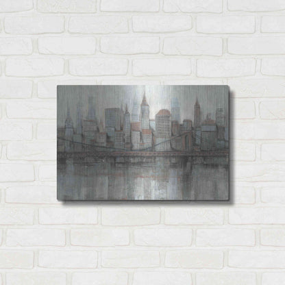 Luxe Metal Art 'City Center I' by Tim O'Toole, Metal Wall Art,24x16