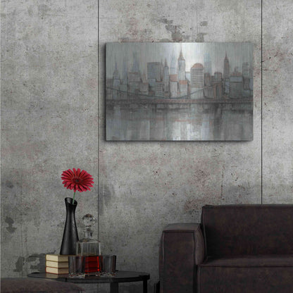 Luxe Metal Art 'City Center I' by Tim O'Toole, Metal Wall Art,36x24